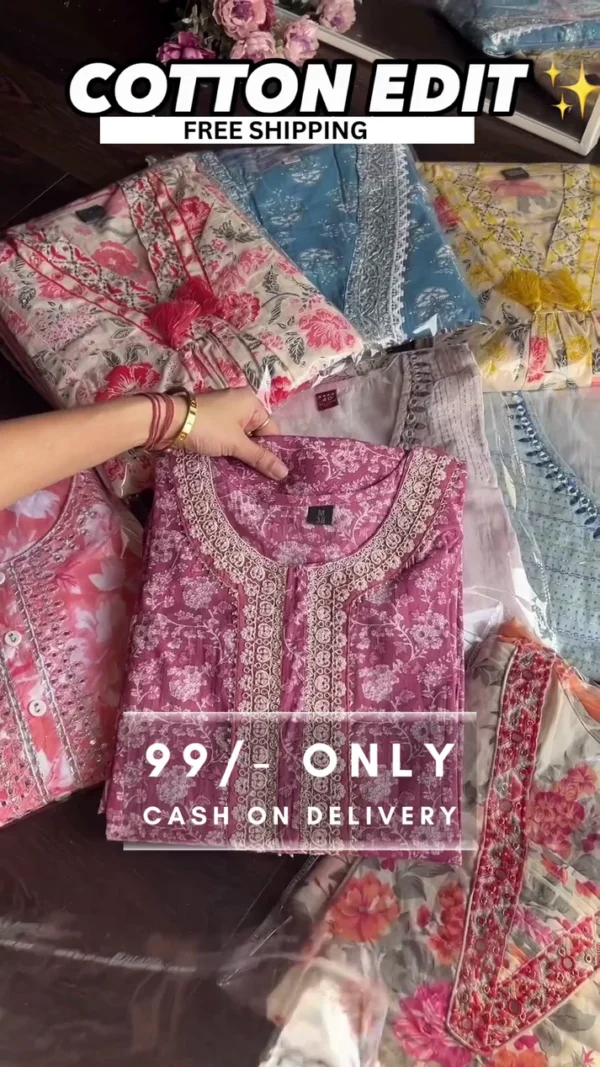 Women Multi Coloured Printed Straight Kurta - Image 6
