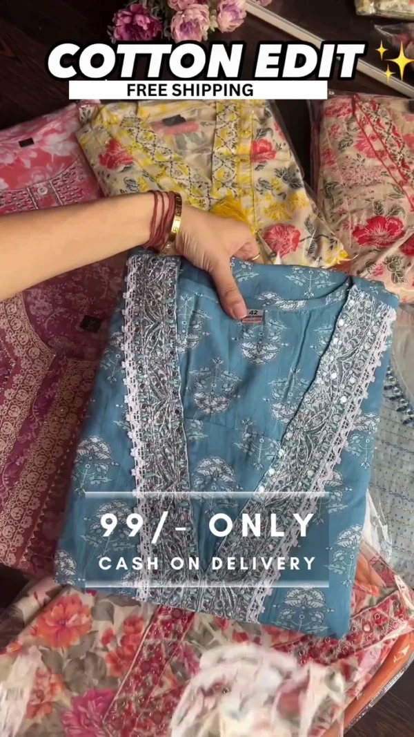 Women Multi Coloured Printed Straight Kurta - Image 5