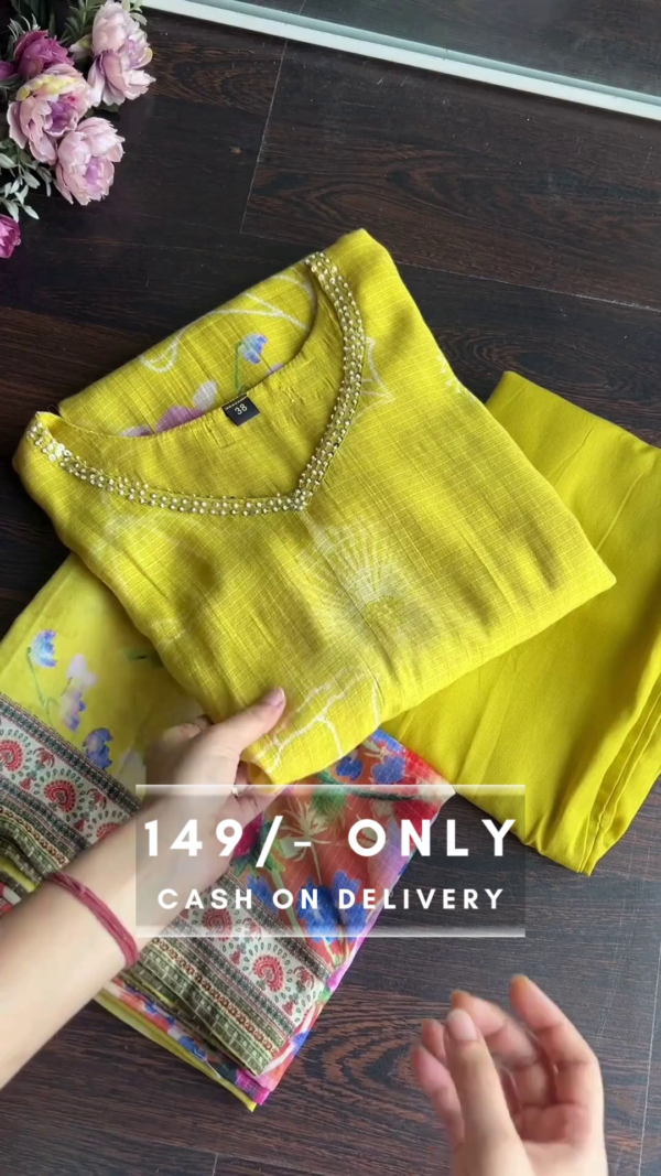 Pure Cotton Salwar Suit Material Printed - Image 6