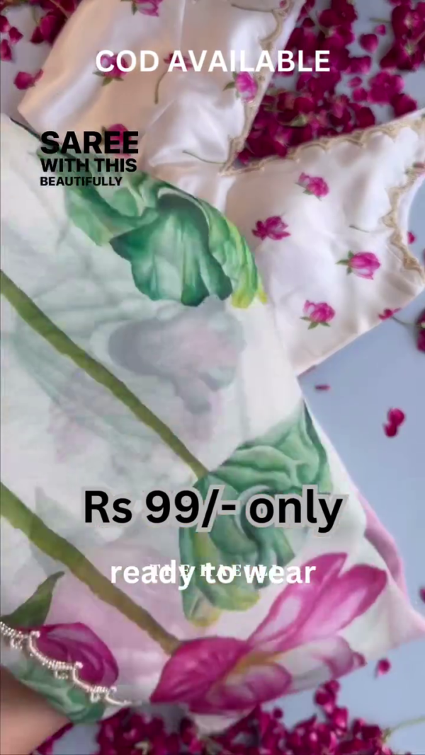 Trendy Waightless Designer Saree - Image 2