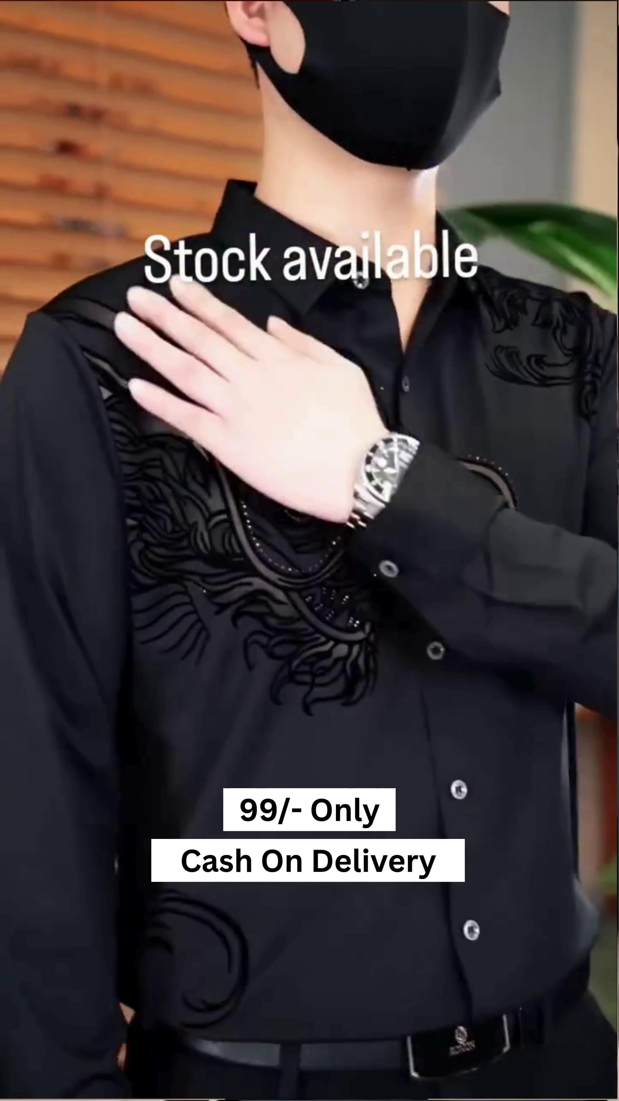 Men's Casual Trench Coat Slim Fit Notched Collar Long Jacket Overcoat Single Breasted Pea Coat wih Pockets - Image 6