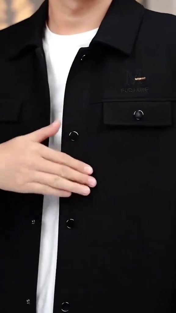 Double Pocket Resort Collar Tailored Jacket - Image 5