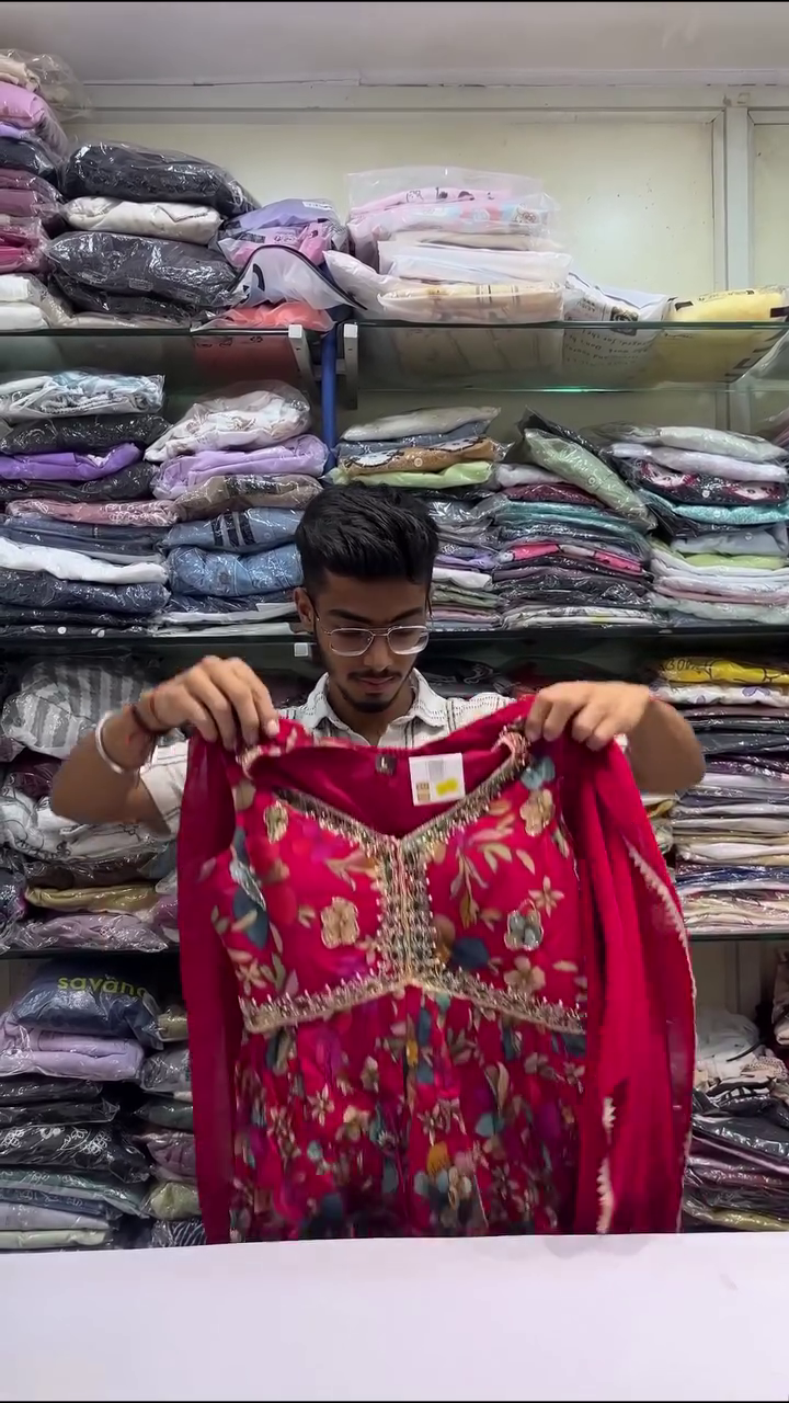 Women's Ethnic Motifs Printed Embellished Ethnic Gown With Dupatta - Image 4