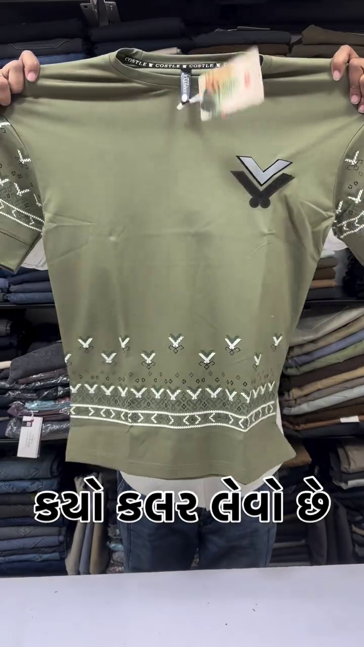 Men's Cotton Round Half Sleeve Printed Regular Fit T-Shirt - Image 4