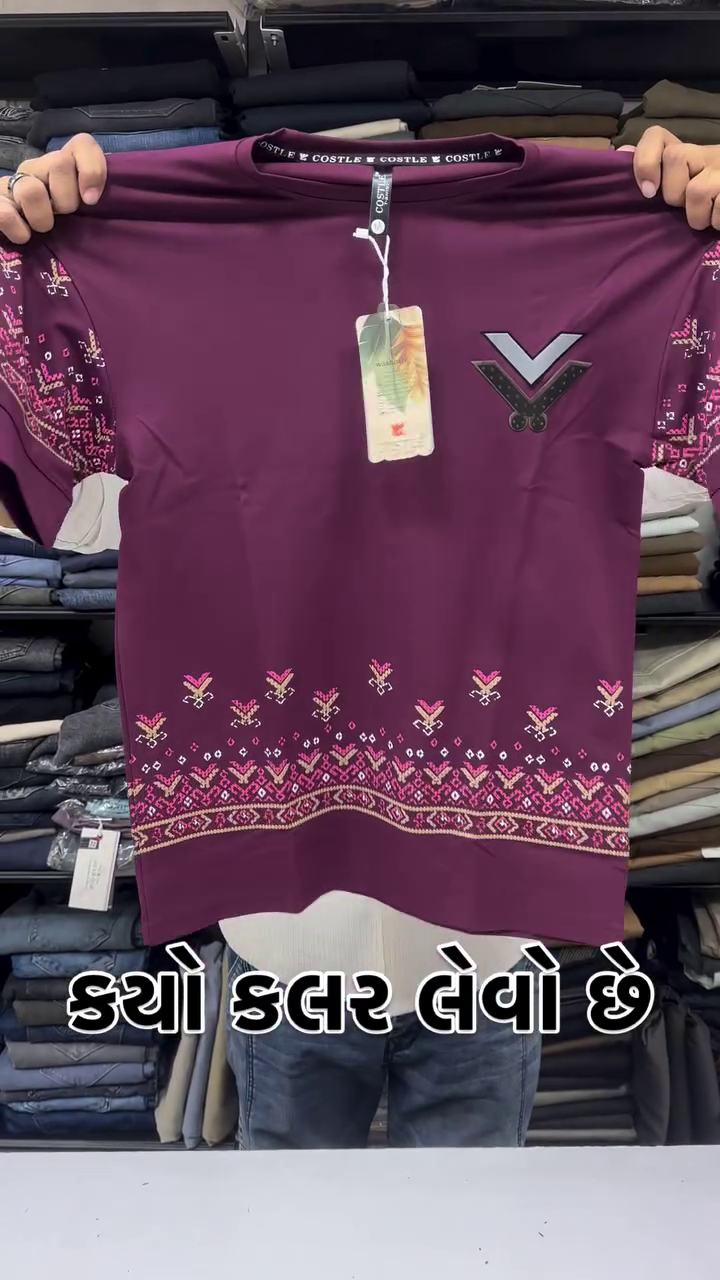 Men's Cotton Round Half Sleeve Printed Regular Fit T-Shirt - Image 3