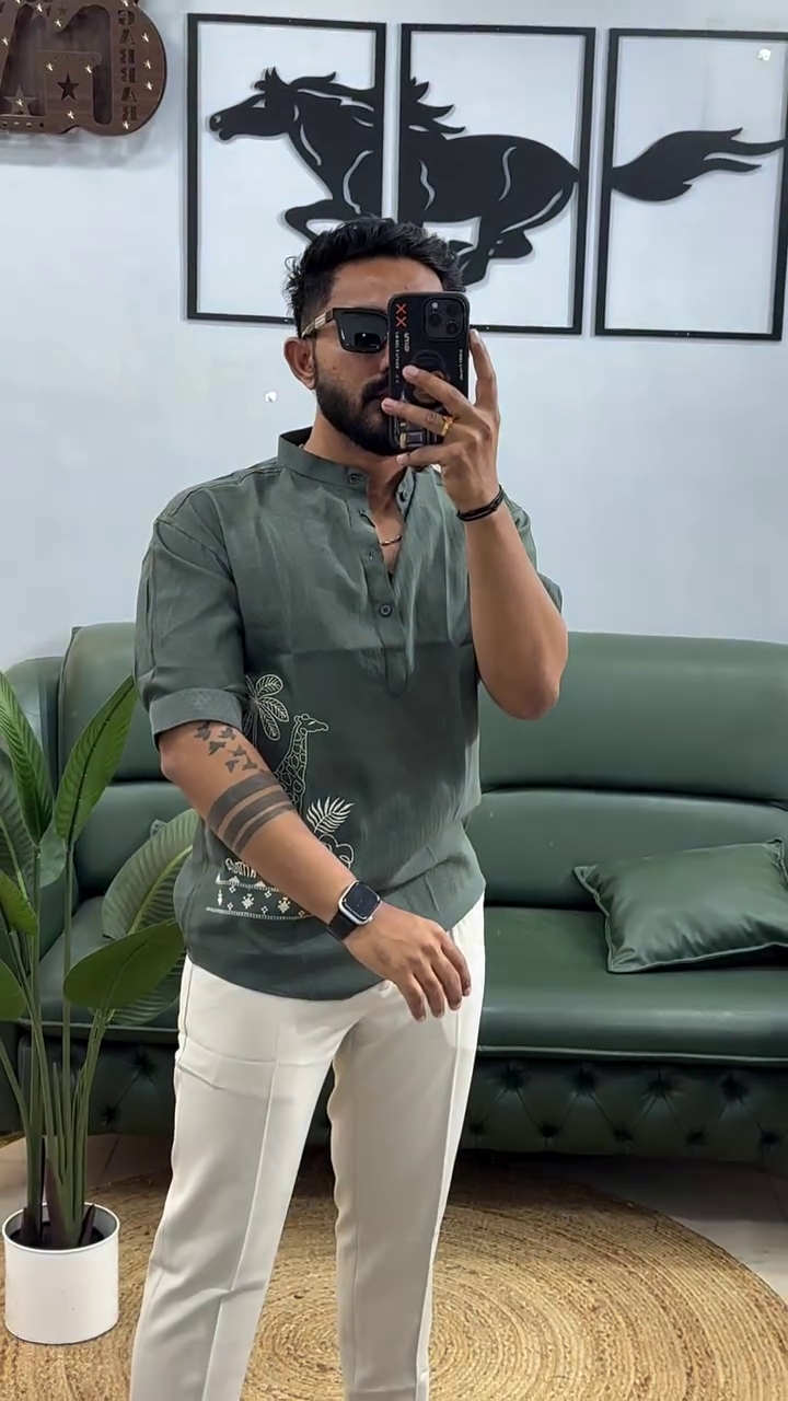 Men Zari A-Line Kurta - Image 7