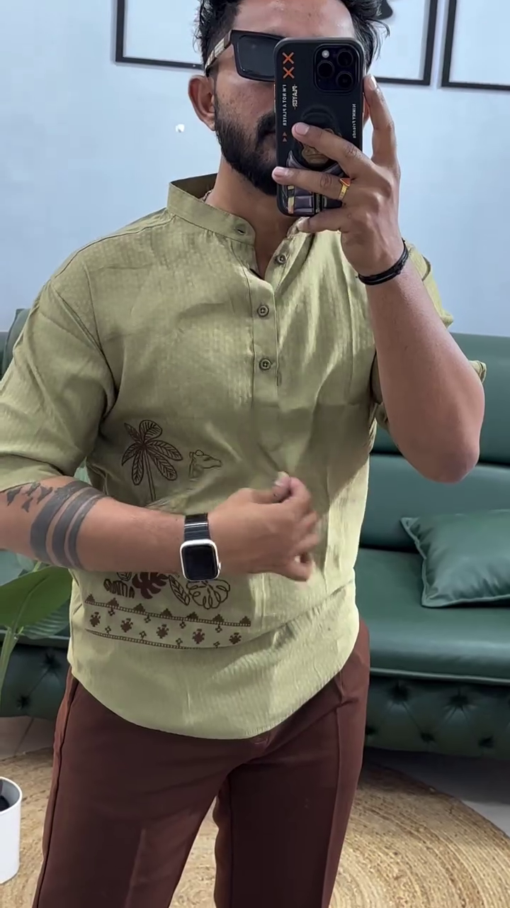 Men Zari A-Line Kurta - Image 8