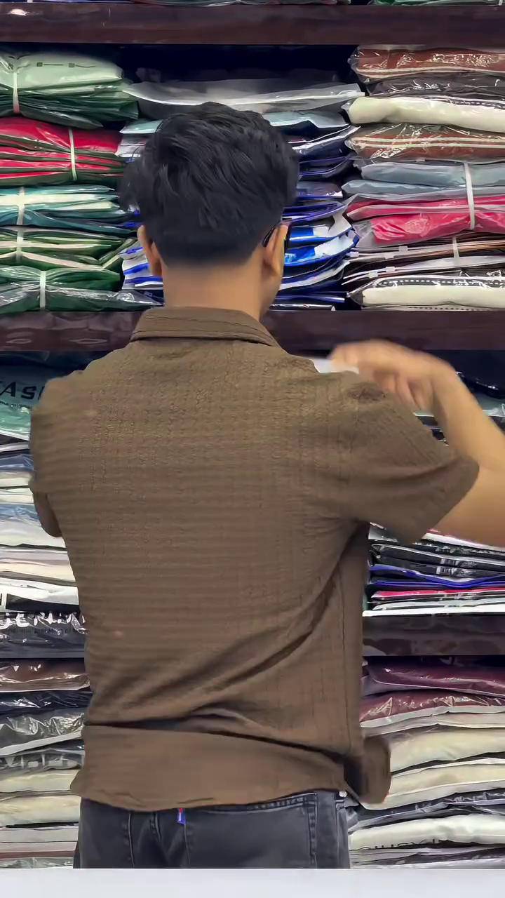 Self Design Textured Comfort Relaxed Fit Cotton Casual Shirt - Image 9