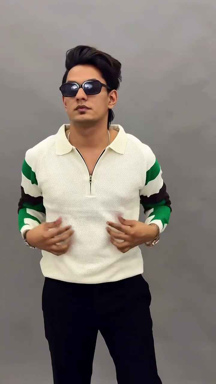 Men's Polo Neck Full Sleeve Regular Fit PolyCotton T-Shirt - Image 6