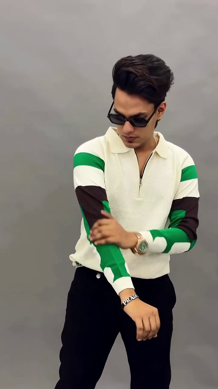 Men's Polo Neck Full Sleeve Regular Fit PolyCotton T-Shirt - Image 5