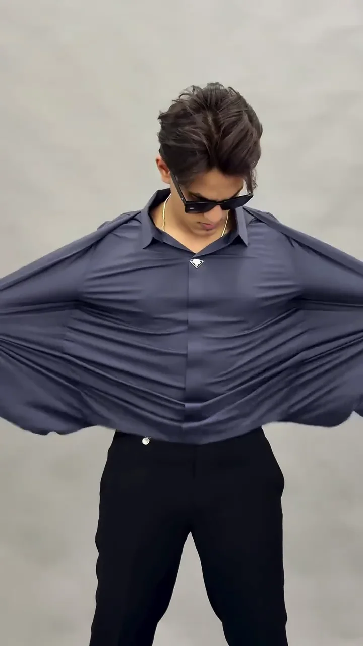 Classic Self Design Spread Collar Casual Shirt - Image 4
