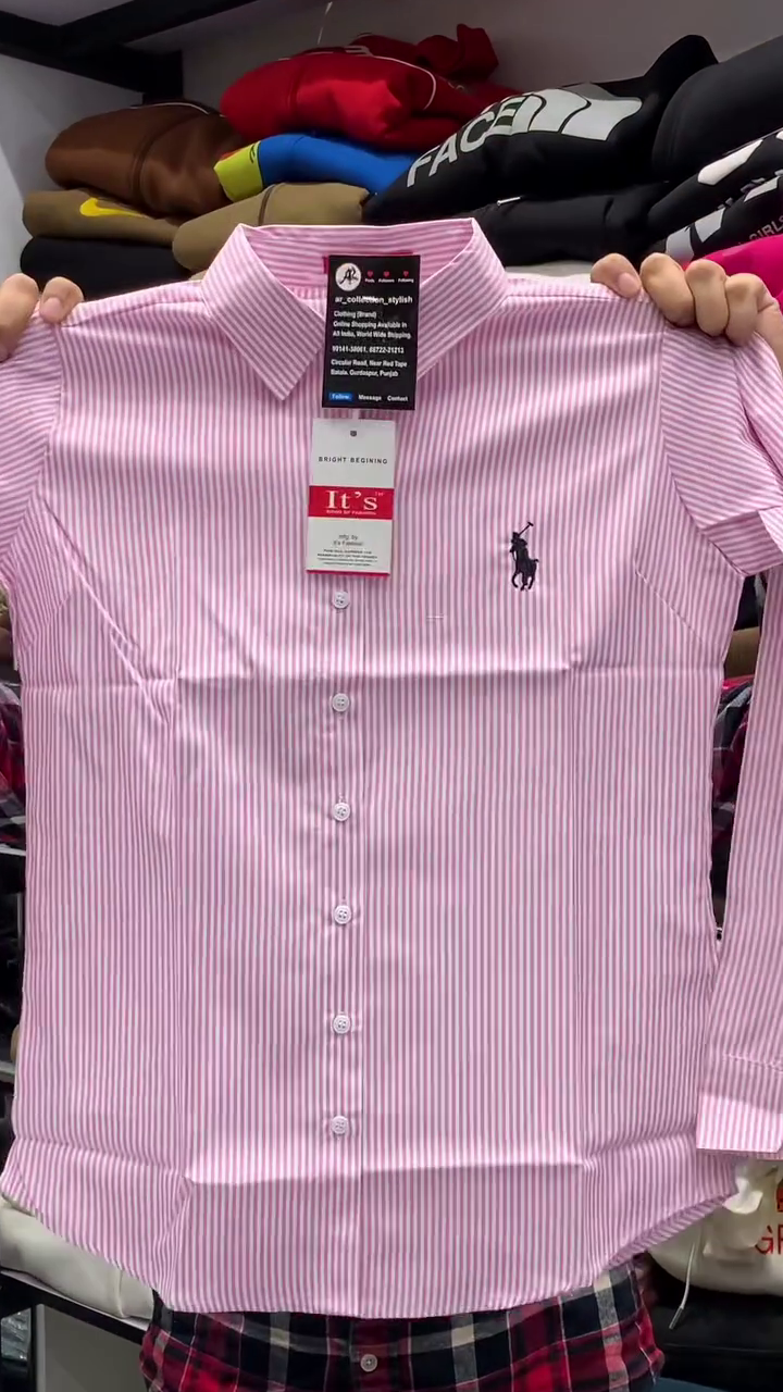 Men Striped Cotton Casual Shirt