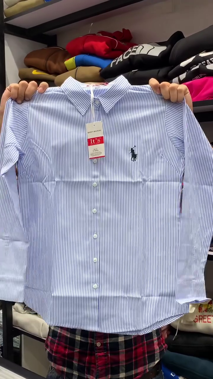 Men Striped Cotton Casual Shirt - Image 3