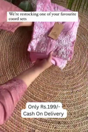 Ethnic Motifs Embroidered Chikankari Pure Cotton Chikankari Kurti