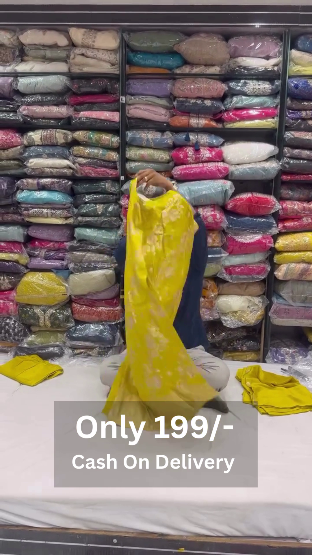 Women Floral Yoke Design High Slit Pure Cotton Kurta with Palazzos & With Dupatta - Image 2