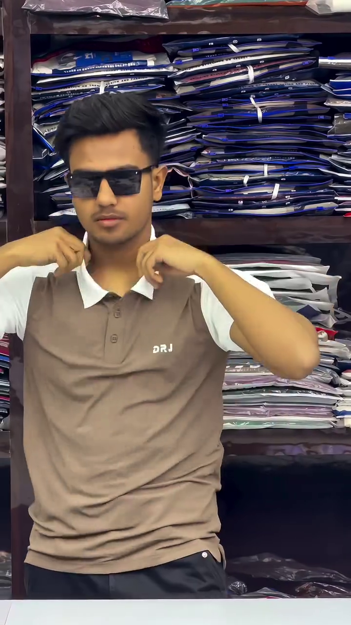 Men Printed Polo Collar Cotton Oversized Tshirt - Image 7