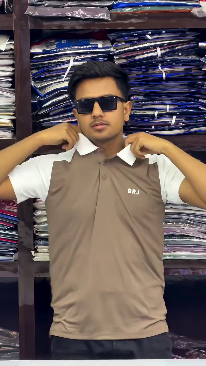 Men Printed Polo Collar Cotton Oversized Tshirt - Image 5