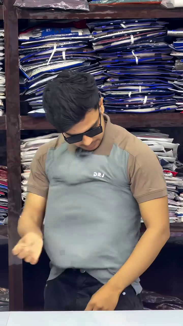 Men Printed Polo Collar Cotton Oversized Tshirt - Image 3