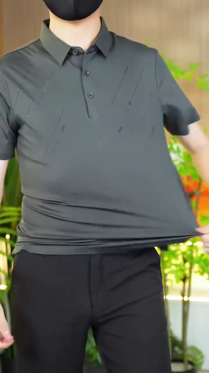 Men COTFLEX Solid Polo Collar Antimicrobial Slim Fit Sport T-shirt - Image 7